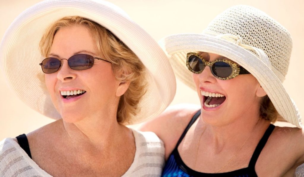 This photo shows menopausal women having a positive outlook towards menopause.